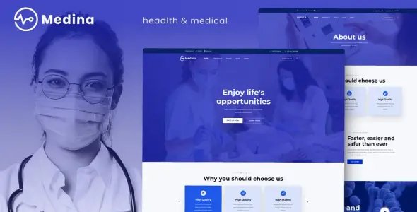Medina – Medical & Health Elementor Template Kit